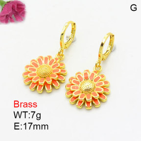 Fashion Brass Earrings  F3E300985vbmb-G030