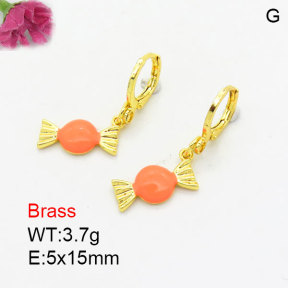 Fashion Brass Earrings  F3E300998aajk-G030