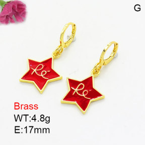 Fashion Brass Earrings  F3E301001aajk-G030