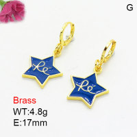 Fashion Brass Earrings  F3E301003aajk-G030