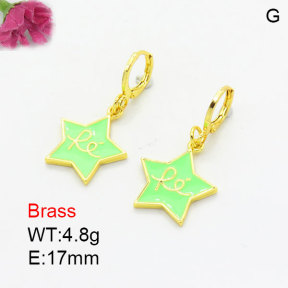 Fashion Brass Earrings  F3E301005aajk-G030