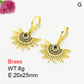 Fashion Brass Earrings  F3E402605bbmk-G030