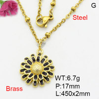 Fashion Brass Necklace  F3N300512avja-G030