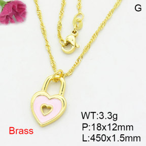 Fashion Brass Necklace  F3N300530aahn-G030