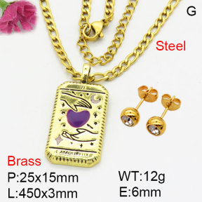 Fashion Brass Sets  F3S008612bblk-G030