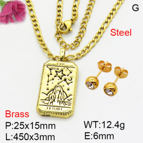 Fashion Brass Sets  F3S008613bblk-G030