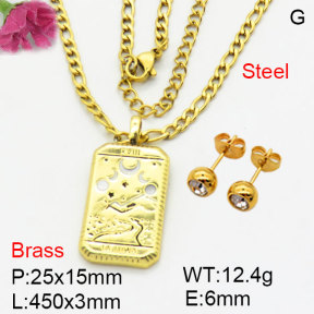 Fashion Brass Sets  F3S008614bblk-G030