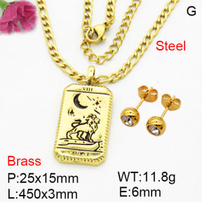 Fashion Brass Sets  F3S008615bblk-G030