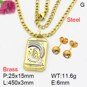 Fashion Brass Sets  F3S008616bblk-G030