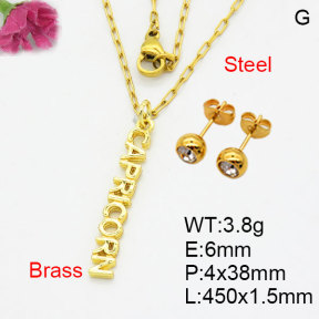 Fashion Brass Sets  F3S008622aahi-G030