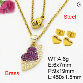 Fashion Brass Sets  F3S008630bblk-G030