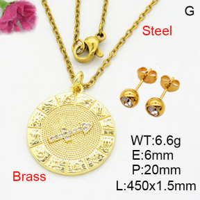 Fashion Brass Sets  F3S008635aaik-G030