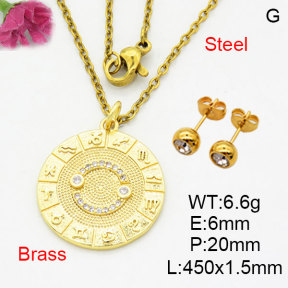 Fashion Brass Sets  F3S008637aaik-G030