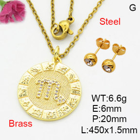 Fashion Brass Sets  F3S008639aaik-G030