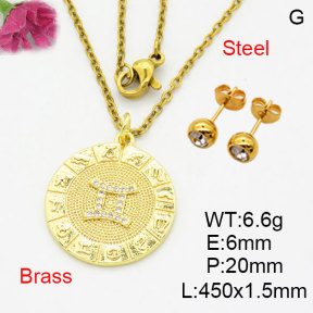 Fashion Brass Sets  F3S008641aaik-G030