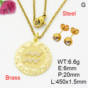 Fashion Brass Sets  F3S008643aaik-G030