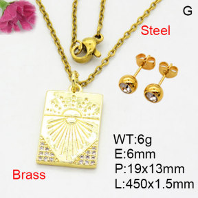 Fashion Brass Sets  F3S008647aaik-G030