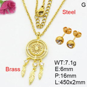 Fashion Brass Sets  F3S008659bbln-G030