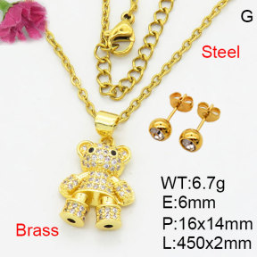 Fashion Brass Sets  F3S008666aaki-G030