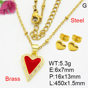 Fashion Brass Sets  F3S008677aaik-G030