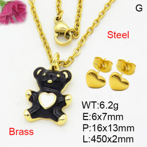 Fashion Brass Sets  F3S008746avja-G030