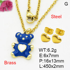 Fashion Brass Sets  F3S008747avja-G030