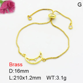 Fashion Brass Bracelet  F3B404722aajm-G030