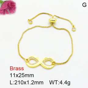 Fashion Brass Bracelet  F3B404724bbnm-G030