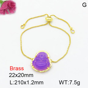 Fashion Brass Bracelet  F3B404728vbmb-G030
