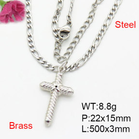 Fashion Brass Necklace  F3N200158aakm-G030