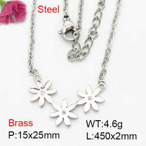 Fashion Brass Necklace  F3N404239bvlm-G030