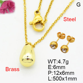 Fashion Brass Sets  F3S008769aahm-G030