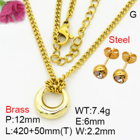 Fashion Brass Sets  F3S008794aahm-G030