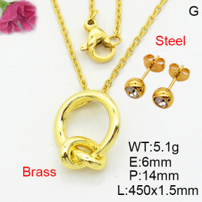 Fashion Brass Sets  F3S008799aahm-G030