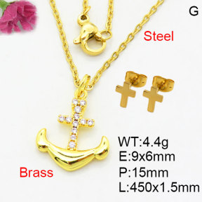 Fashion Brass Sets  F3S008808aakm-G030