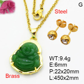 Fashion Brass Sets  F3S008823vbmb-G030