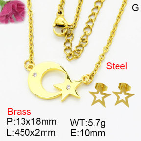 Fashion Brass Sets  F3S008871aajm-G030