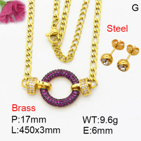 Fashion Brass Sets  F3S008884bhhn-G030