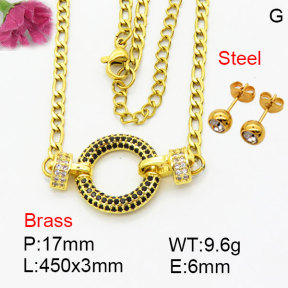 Fashion Brass Sets  F3S008888bbom-G030