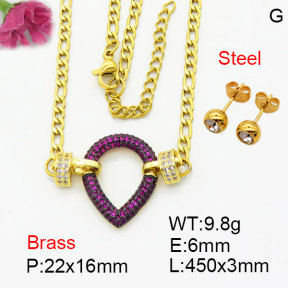 Fashion Brass Sets  F3S008890bhii-G030