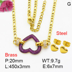 Fashion Brass Sets  F3S008902bhik-G030