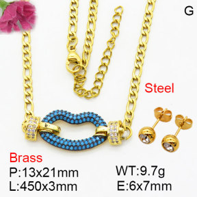 Fashion Brass Sets  F3S008911bhhk-G030