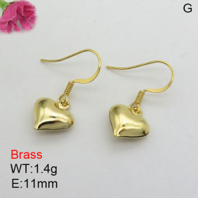 Fashion Brass Earrings  F3E200409aajo-J125