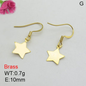 Fashion Brass Earrings  F3E200424aajo-J125