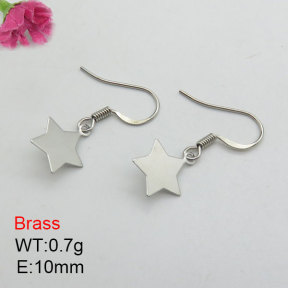 Fashion Brass Earrings  F3E200425aajo-J125