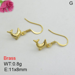 Fashion Brass Earrings  F3E200430aajo-J125