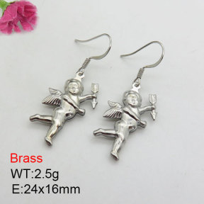 Fashion Brass Earrings  F3E200440aakl-J125