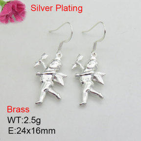 Fashion Brass Earrings  F3E200441aakl-J125