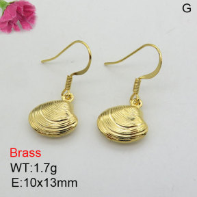 Fashion Brass Earrings  F3E200448aajo-J125