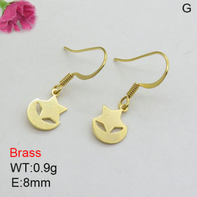 Fashion Brass Earrings  F3E200460aajo-J125